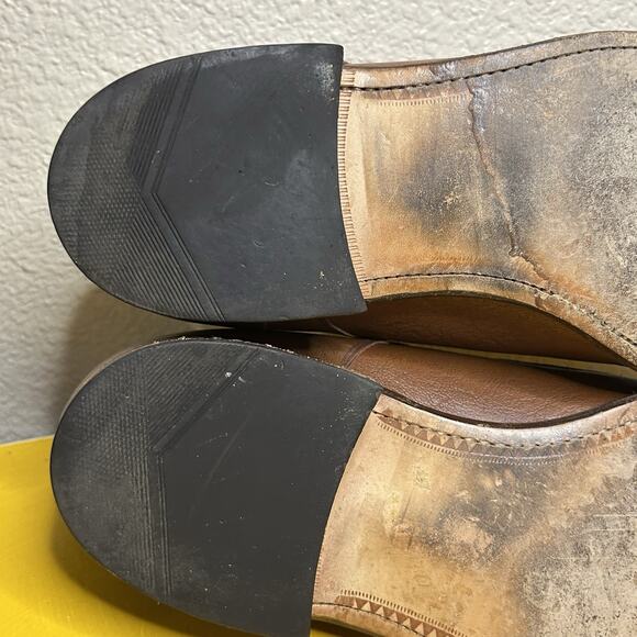 loake bros Fontwell brown leather dress shoes Formal Wear men’s Size 8.5 EEE - Picture 11 of 16